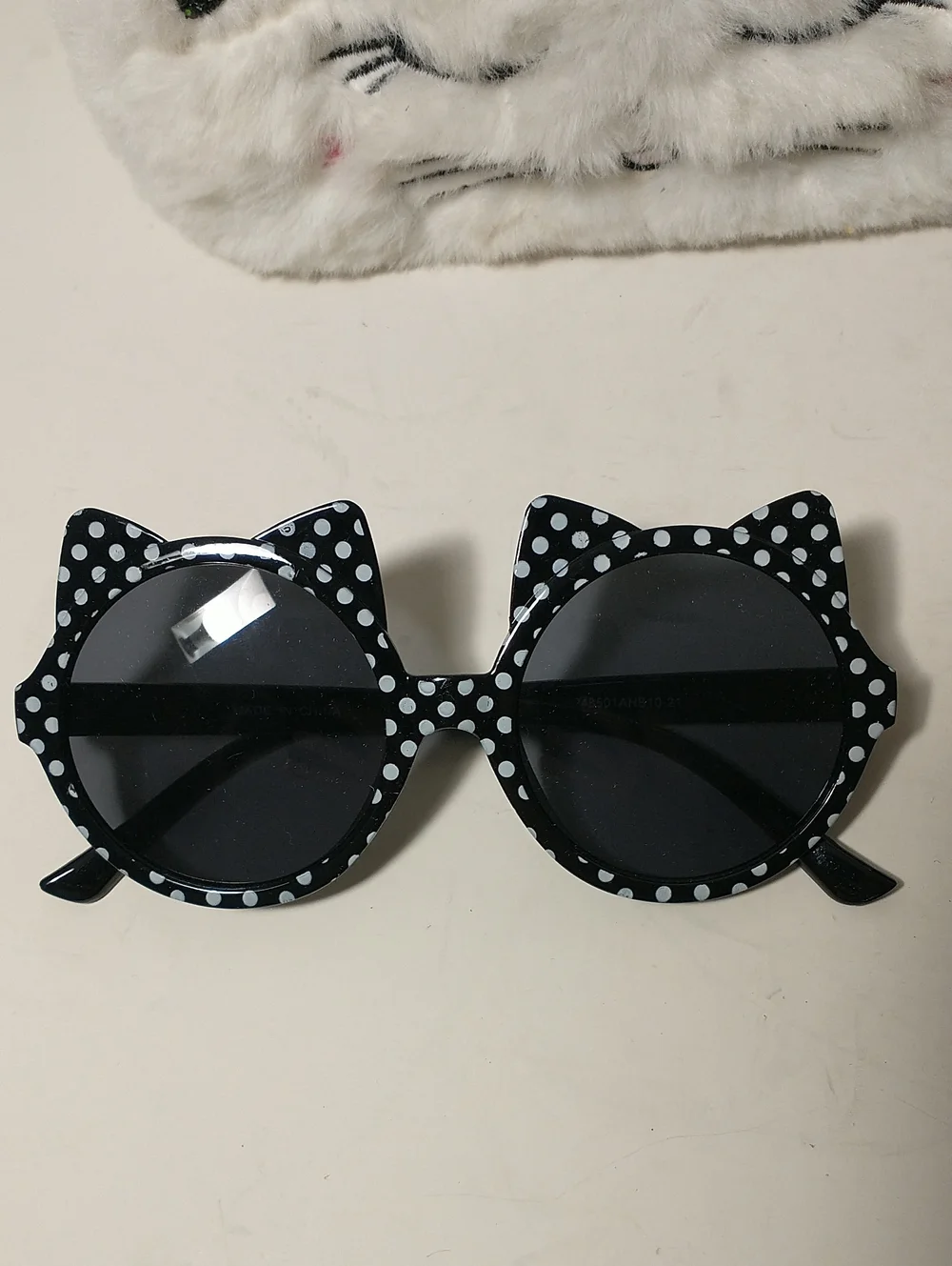 Wonder Nation Kids Cat Ear Sunglasses With Case, Two Pairs, Furry Carrying Case